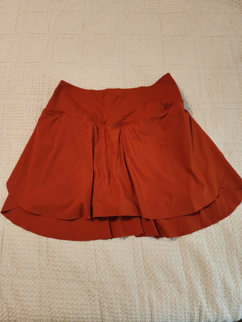 Halara Rust Athletic Performance Skort Stretchy Athleisure Gym Workout LARGE